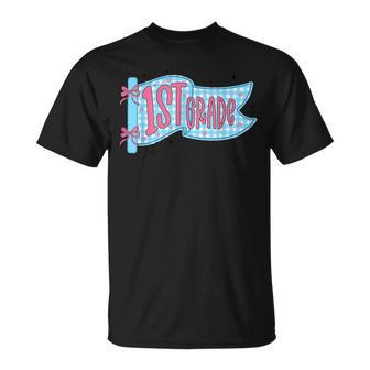 1St Grade Teacher Pennant Flag Back To School First Grade T-Shirt - Thegiftio UK