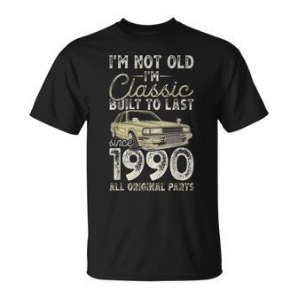 36 Cumpleaños Desde 1990 Coche Clásico 36 Años Camiseta unisex - Regaloses