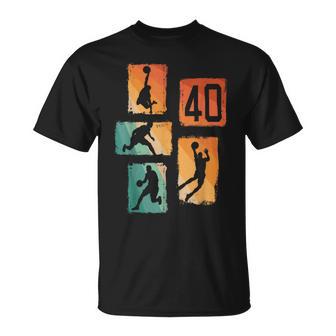 40 Cumpleaños Hombres Baloncesto Jugador De Baloncesto 40 Años Camiseta unisex - Regaloses