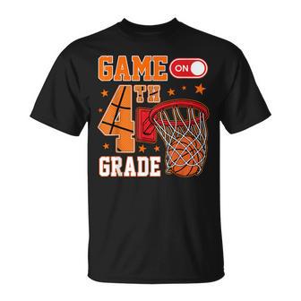 4Th Grade Basketball Back To School Fourth Grade Boys Kids T-Shirt - Thegiftio UK