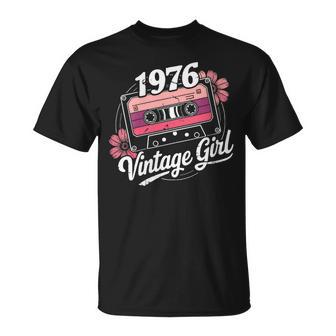 50 Años Intage 1976 Cumpleaños 50 Retro 1976 Cuello Camiseta unisex - Regaloses