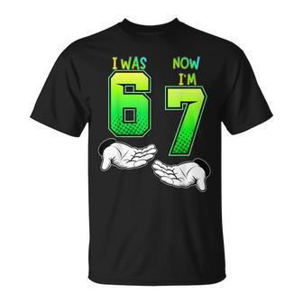 I Was 6 Now I'm 7 Birthday Für Kinder 7 Geburtstag T-Shirt - Geschenkecke