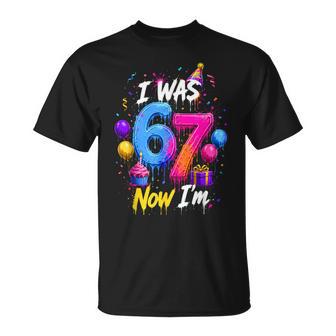 7Th Birthday I Was 6 Now I'm 7 Boys Kids Turning 7 Birthday T-Shirt - Thegiftio UK