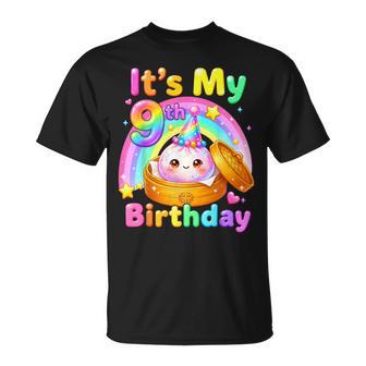 9Th Birthday Girl Kawaii Dumpling Anime Party 9 Years Old T-Shirt | Seseable UK