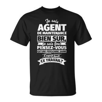 Agent De Maintenance Bienur Jeuis T-Shirt - Cadeauxyz