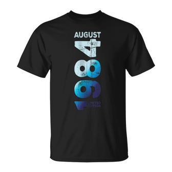 Agosto 1984 Edición Limitada Año 1984 Retro 1984Intage In Mangas Camiseta unisex - Regaloses