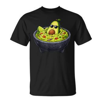 Aguacate Fresco En Guacamole Bowl Fiesta Mexicana Camiseta unisex - Regaloses