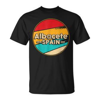 Albacete España Retrointage Recuerdos De Albacete Camiseta unisex - Regaloses