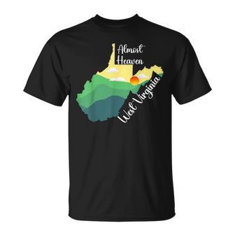 Almost Heaven West Virginia T-Shirt - Thegiftio UK