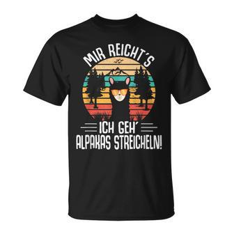 Alpaka Lama Kostüm Mir Reichts Ich Geh Alpakastreicheln T-Shirt - Geschenkecke