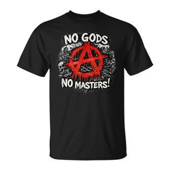 Anarquía Punk Rock Anarquistas In Mangas Camiseta unisex - Regaloses