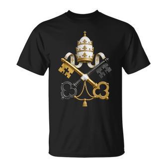 Armoiries Duatican Catholique Romain Drapeau Duatican T-Shirt - Cadeauxyz