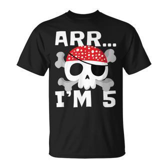Arr J'ai 5 Ans Cadeau De Fête D'anniversaireur Le Thème T-Shirt - Cadeauxyz