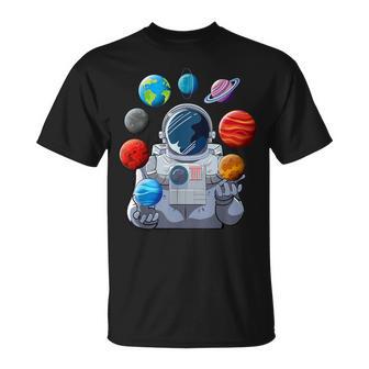 Astronauta Planeta Espacio Luna Galaxia Estrellas Nave Espacial Camiseta unisex - Regaloses