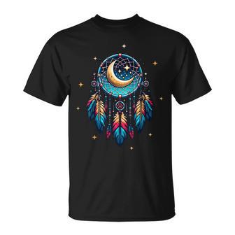 Attrape-Rêves Étoiles Et Luneymbole Indien Amérindien T-Shirt - Cadeauxyz