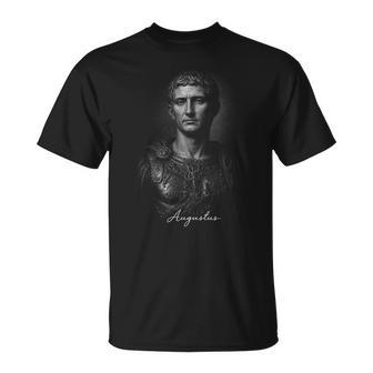 Augusto Emperador Romano Antigua Roma Retrato Camiseta unisex - Regaloses