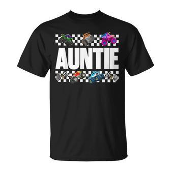 Auntie Monster Truck Family Crew Birthday Matching Women T-Shirt | Seseable UK