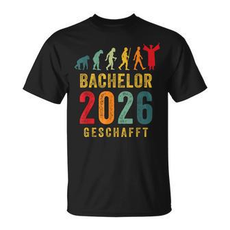 Bachelor Geschafft Bestanden Abschluss 2026 T-Shirt - Geschenkecke