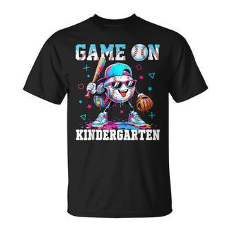 Back To School Game On Kindergarten Baseball Boy Kid T-Shirt - Thegiftio UK
