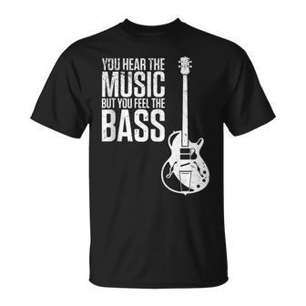 Bajista Músico Instrumento Musical Bajo In Mangas Camiseta unisex - Regaloses