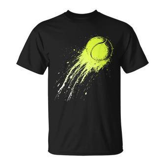 Balle De Tennis Rétro Pour Amateur De Tennis T-Shirt - Cadeauxyz