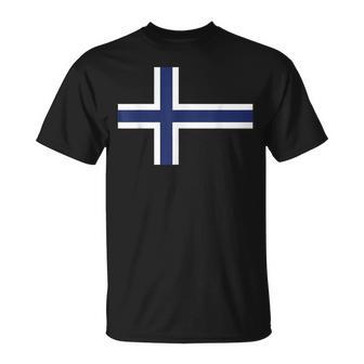 Bandera De Noruega Nórdica Minimalista Noruega Cruz Escandinava Camiseta unisex - Regaloses
