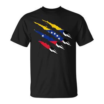 Bandera Deenezuela Oso Garra Orgulloenezolano Raícesenezolanas Camiseta unisex - Regaloses