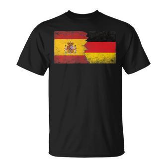 Banderas De España Y Alemania Español Alemán Camiseta unisex - Regaloses
