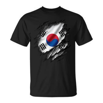Bandiera Della Corea Delud Effettotrappato Maglietta - Novitaregali