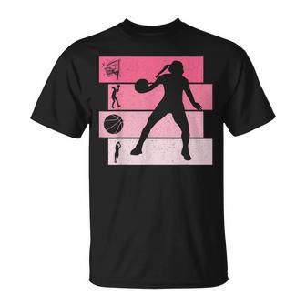 Basket Jugador De Baloncesto Baloncestis Niño Chica Retro Camiseta unisex - Regaloses