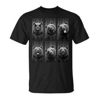 Bear Photobooth Wildlife Animal Portrait T-Shirt - Thegiftio UK
