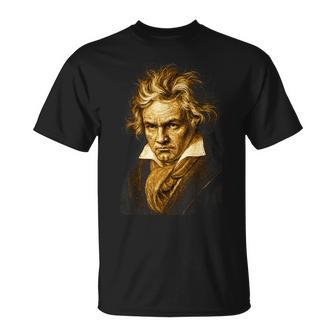 Beethoven-Ritratto Ludwigan Beethoven Musica Classica Maglietta - Novitaregali