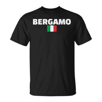 Bergamo Italia Bandiera Italiana Maglietta - Novitaregali