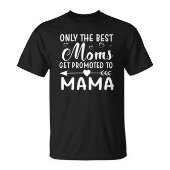 Best Moms Get Promoted To Mama Christmas Ideas For Mom T-Shirt | Seseable UK