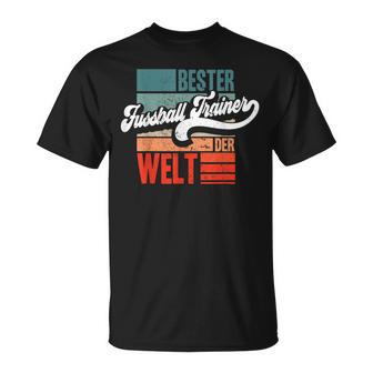 Bester Fussball Trainer Der Welt Lustiges Retro T-Shirt - Geschenkecke