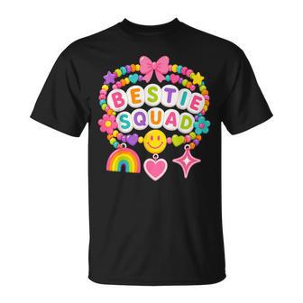 Bestie Squad Friendship Bracelet Girls Matching Bff T-Shirt | Seseable UK