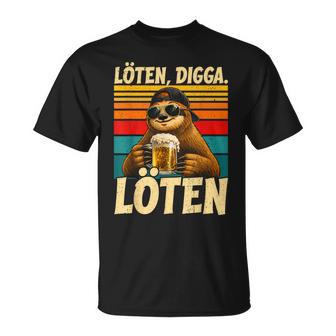 Bier Für Männer Löten Digga Löten Biertrinker Bier T-Shirt - Geschenkecke