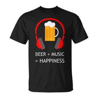 Bière Musique Happiness Apparel T-Shirt - Cadeauxyz