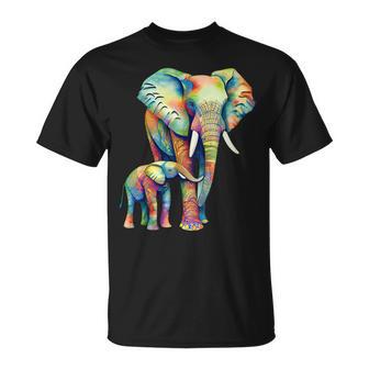 Bonito Diseño De Elefante Regalo Para Amantes De Los Elefantes Es Hombres Y Niños Camiseta unisex - Regaloses