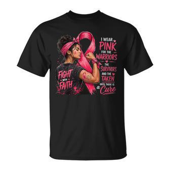 Breast Cancer Awareness For Family Pink Ribbon T-Shirt | Seseable UK