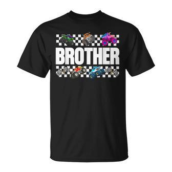 Brother Monster Truck Family Crew Birthday Matching Boy Kids T-Shirt - Monsterry AU
