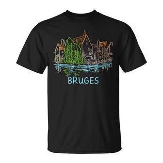 Brujas Bélgica Recuerdo Deiaje Ciudad Histórica Regalo Camiseta unisex - Regaloses