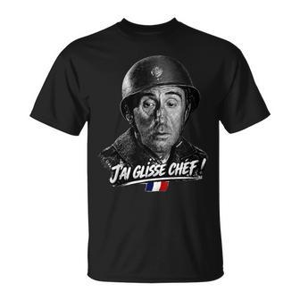 Cadeau Noel Drole J'ai Glissé Chef Humour La 7Eme Compagnie T-Shirt - Cadeauxyz