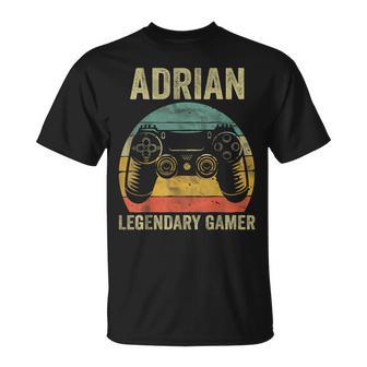 Camisa De Jugador Legendaria Personalizada Adrian Nameideo Gamer Camiseta unisex - Regaloses