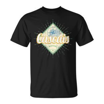 Cascais Portugal Retro Lisboa Recuerdo Deacacionesintage Cuello Camiseta unisex - Regaloses