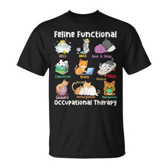 Cat Functional Occupational Therapy Ot Therapist Animal Love T-Shirt | Seseable UK