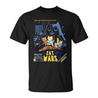 Cat Wars Amante De Los Gatos Divertidos Camiseta unisex - Regaloses
