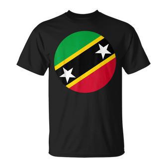 Cercle De Drapeau Deaint-Kitts-Et-Nevis T-Shirt - Cadeauxyz