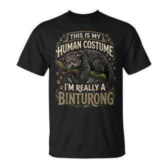C'est Mon Costume Humain Jeuisraiment Un Binturong T-Shirt - Cadeauxyz