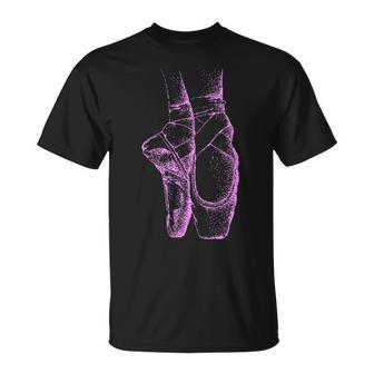 Chaussons De Danse Rose T-Shirt - Cadeauxyz